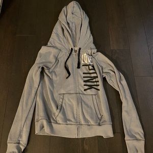 VS blue grey zip up